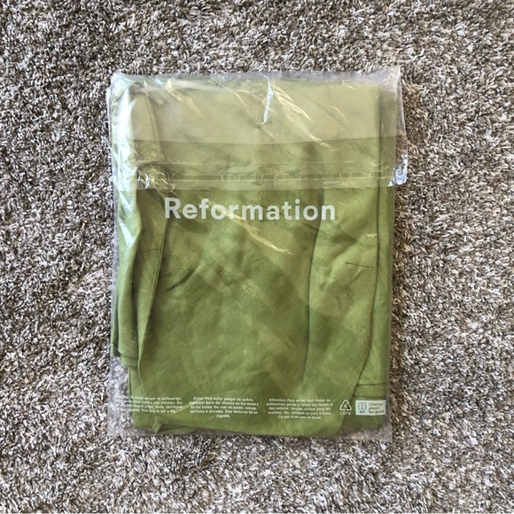 Reformation Selia Linen Dress - Avocado - Picture 6 of 10